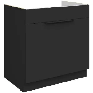 Obrazek Szafka Kuchenna Aria-Bl/Bl Anti Fingerprint 80zl 1s Bb