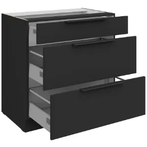 Obrazek Szafka Kuchenna Aria-Bl/Bl Anti Fingerprint 80d 3s Bb