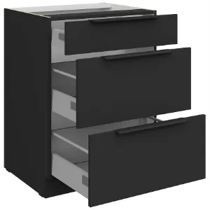 Obrazek Szafka Kuchenna Aria-Bl/Bl Anti Fingerprint 60d 3s Bb