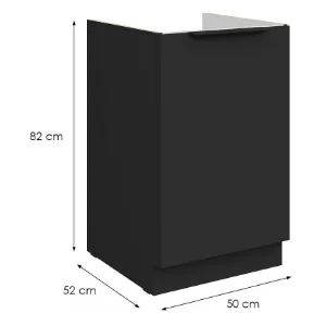 Obrazek Szafka Kuchenna Aria-Bl/Bl Anti Fingerprint 50zl 1f Bb