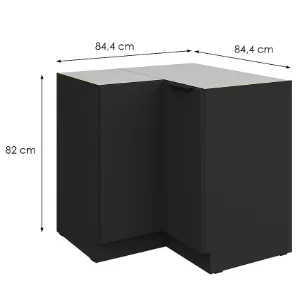 Obrazek Szafka Kuchenna Aria-Bl/Bl Anti Fingerprint 90x90 Dn 2f Bb
