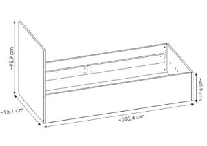 Obrazek Łóżko Fano 90x200 cm FANZ01