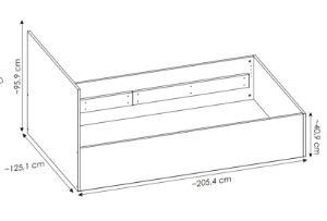 Obrazek Łóżko Fano 120x200 cm FANZ02