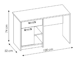 Obrazek Biurko Nubi 1D1S NUBB01