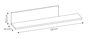 Obrazek Półka wisząca Nubi NUBP01