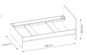 Obrazek Łóżko Ricko 120x200 cm RIKZ02