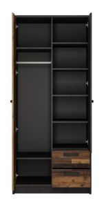 Obrazek Szafa dwudrzwiowa z szufladami Nubi 2D2S NUBS01