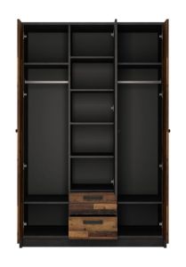 Obrazek Szafa trzydrzwiowa z szufladami Nubi 3D2S NUBS02