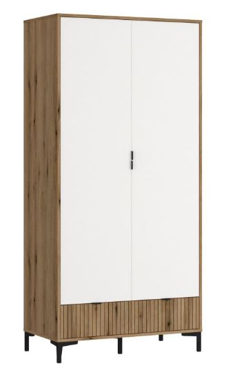 Obrazek Szafa dwudrzwiowa z szufladami Ricko 2D2S RIKS01