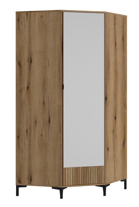 Szafa narożna z lustrem Ricko 2D2S RIKS02