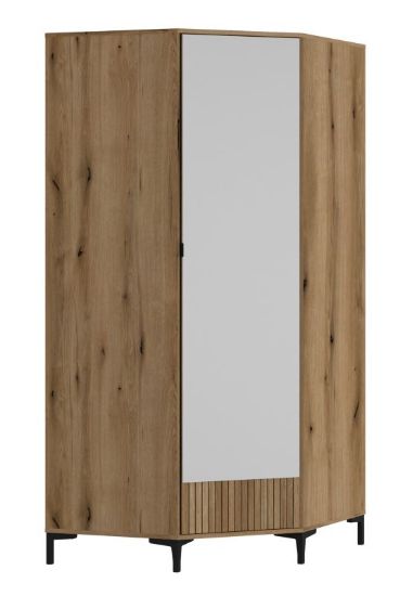 Obrazek Szafa narożna z lustrem Ricko 2D2S RIKS02