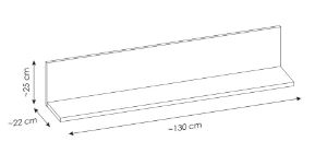 Obrazek Półka wisząca Twenty TWEP02