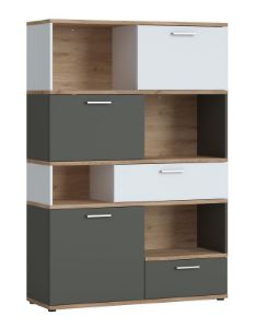 Obrazek Regał trzydrzwiowy z szufladami Twenty 3D2S TWER01