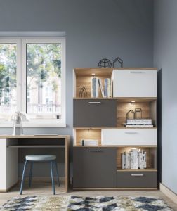 Obrazek Regał trzydrzwiowy z szufladami Twenty 3D2S TWER01