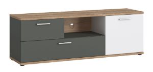 Obrazek Szafka RTV jednodrzwiowa z szufladami Twenty 1D2S TWEF01