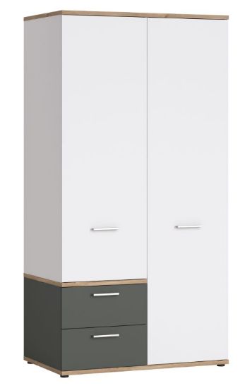 Obrazek Szafa dwudrzwiowa z szufladami Twenty 2D2S TWES02