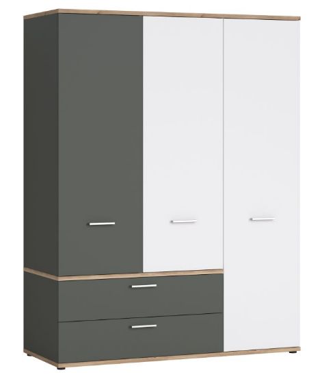 Obrazek Szafa trzydrzwiowa z szufladami Twenty 3D2S TWES03