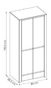 Obrazek Szafa dwudrzwiowa z szufladami Angel Typ 20