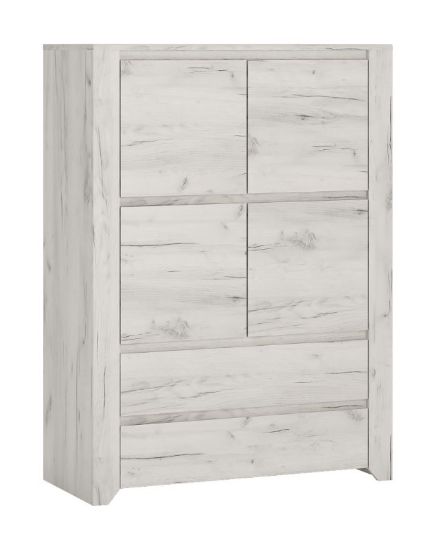 Obrazek Komoda czterodrzwiowa z szufladami Angel 4D2S Typ 33