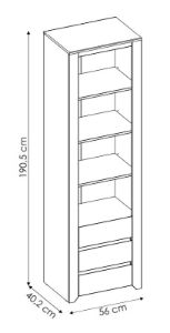 Obrazek Regał z trzema szufladami Angel Typ 11