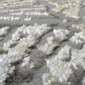 Obrazek Dywan Kingston 1,4/1,9 9198a srebrny/kremowy