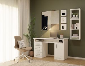 Obrazek Półka wisząca Kobi 1x3 biały mat