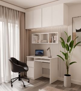 Obrazek Półka wisząca Kobi 1x3 biały mat