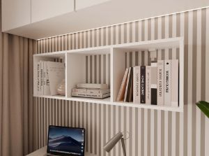 Obrazek Półka wisząca Kobi 1x3 biały mat