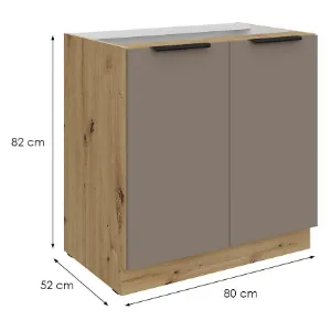 Obrazek Szafka Kuchenna Aria-Ta/Ar Anti Fingerprint 80d 2f Bb