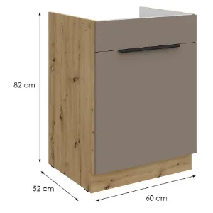 Obrazek Szafka Kuchenna Aria-Ta/Ar Anti Fingerprint 60zl 1s Bb