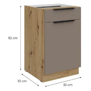 Obrazek Szafka Kuchenna Aria-Ta/Ar Anti Fingerprint 50d 1f 1s Bb