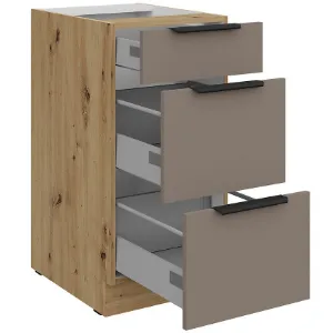 Obrazek Szafka Kuchenna Aria-Ta/Ar Anti Fingerprint 40d 3s Bb