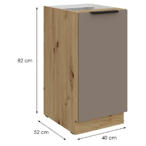 Obrazek Szafka Kuchenna Aria-Ta/Ar Anti Fingerprint 40d 1f Bb