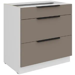 Obrazek Szafka Kuchenna Aria-Ta/Wh Anti Fingerprint 80d 3s Bb