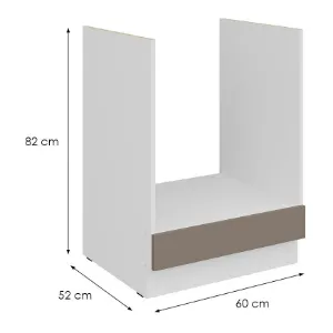 Obrazek Szafka Kuchenna Aria-Ta/Wh Anti Fingerprint 60dg Bb