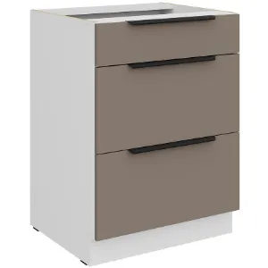 Obrazek Szafka Kuchenna Aria-Ta/Wh Anti Fingerprint 60d 3s Bb