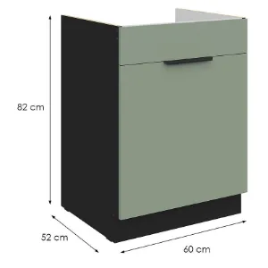 Obrazek Szafka Kuchenna Aria-Sa/Bl Anti Fingerprint 60zl 1s Bb