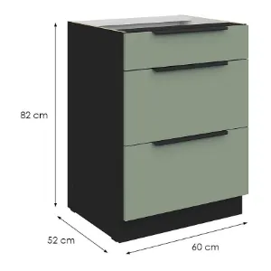 Obrazek Szafka Kuchenna Aria-Sa/Bl Anti Fingerprint 60d 3s Bb