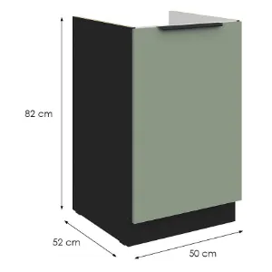 Obrazek Szafka Kuchenna Aria-Sa/Bl Anti Fingerprint 50zl 1f Bb