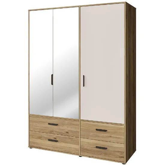 Obrazek Szafa Mokkaro  Moks838-M802 1d2lud4sz Piaskowy/Dąb Mauvella