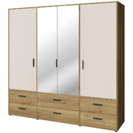 Obrazek Szafa Mokkaro  Moks846-M802  2d2lud6sz Piaskowy/Dąb Mauvella