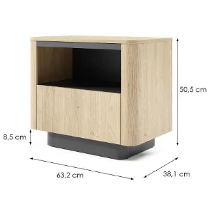 Obrazek Szafka Nocna Torro G Dąb Cremona