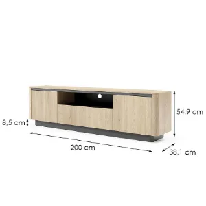 Obrazek Szafka RTV Torro E 200 3d Dąb Cremona