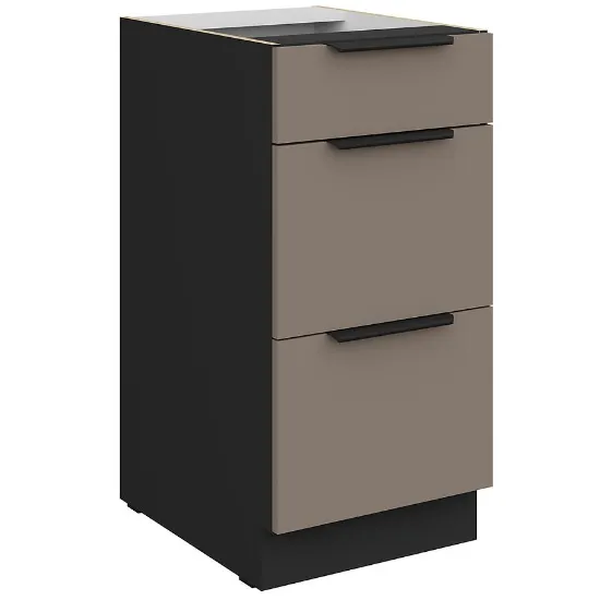 Obrazek Szafka Kuchenna Aria-Ta/Bl Anti Fingerprint 40d 3s Bb