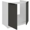 Obrazek Szafka Kuchenna Aria-Gr/Wh Anti Fingerprint 80zl 2f Bb
