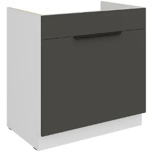 Obrazek Szafka Kuchenna Aria-Gr/Wh Anti Fingerprint 80zl 1s Bb