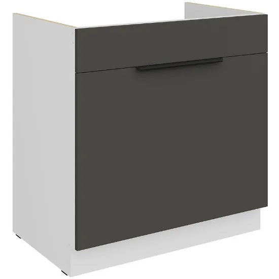 Obrazek Szafka Kuchenna Aria-Gr/Wh Anti Fingerprint 80zl 1s Bb