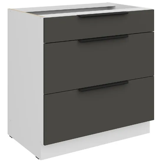 Obrazek Szafka Kuchenna Aria-Gr/Wh Anti Fingerprint 80d 3s Bb