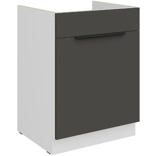 Obrazek Szafka Kuchenna Aria-Gr/Wh Anti Fingerprint 60zl 1s Bb