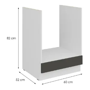 Obrazek Szafka Kuchenna Aria-Gr/Wh Anti Fingerprint 60dg Bb